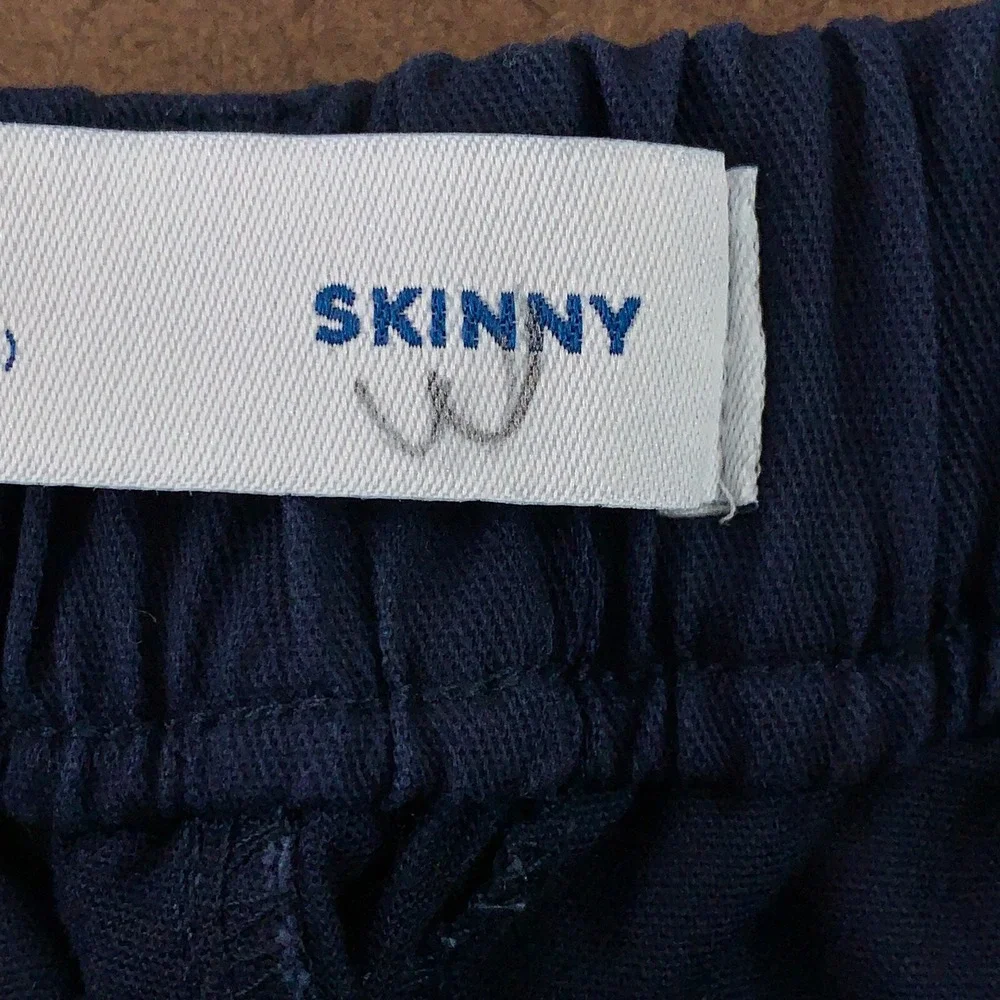 Old Navy Girls XL (14/16) Ink Blue School Uniform Skinny Pull-On Tech Pants New